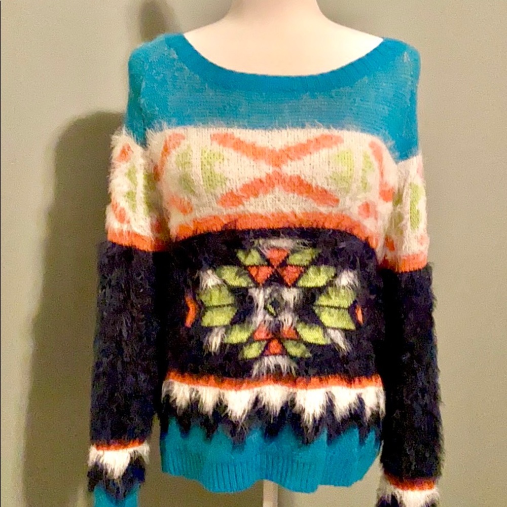 Flying Tomato Fuzzy Sweater - L